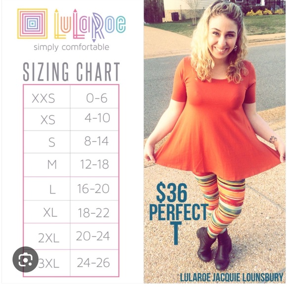 #233 NWT LuLaRoe Perfect T - Picture 6 of 6